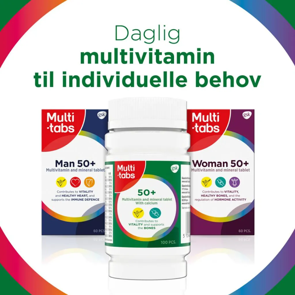 Multi-tabs Kosttilskud|Kosttilskud Til Mænd<50+
