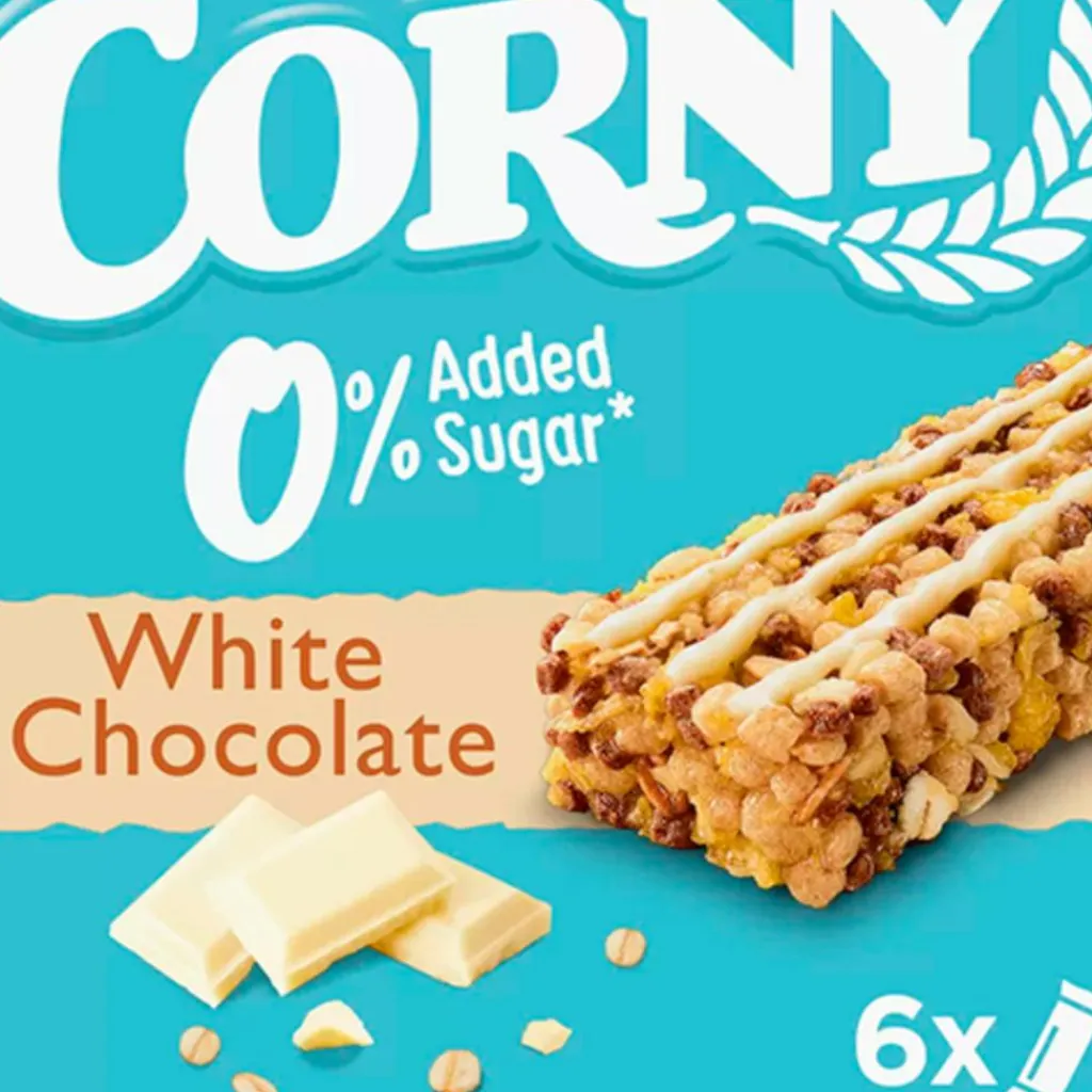 Corny 0% Added Sugar White Chocolate< Barer