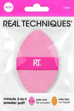 Real Techniques 2 in 1 Miracle Powder Puff< Makeupsvampe