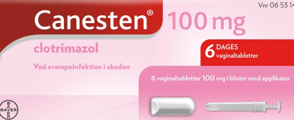 Canesten 100 mg vaginaltabletter< Svamp