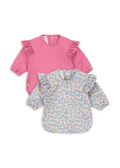 Konges Sløjd Hagesmække>2 Pack Dinner Bib With Sleeves And Frill