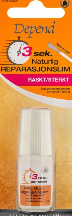 Depend Kunstige Negle Og Tilbehør<3 Sek Neglelim Natural