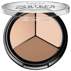 NYX PROFESSIONAL MAKEUP Highlight & Contour>3 Steps To Sculpt Palette