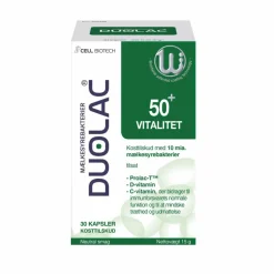DUOLAC 50+ Vitalitet< Ingredienser