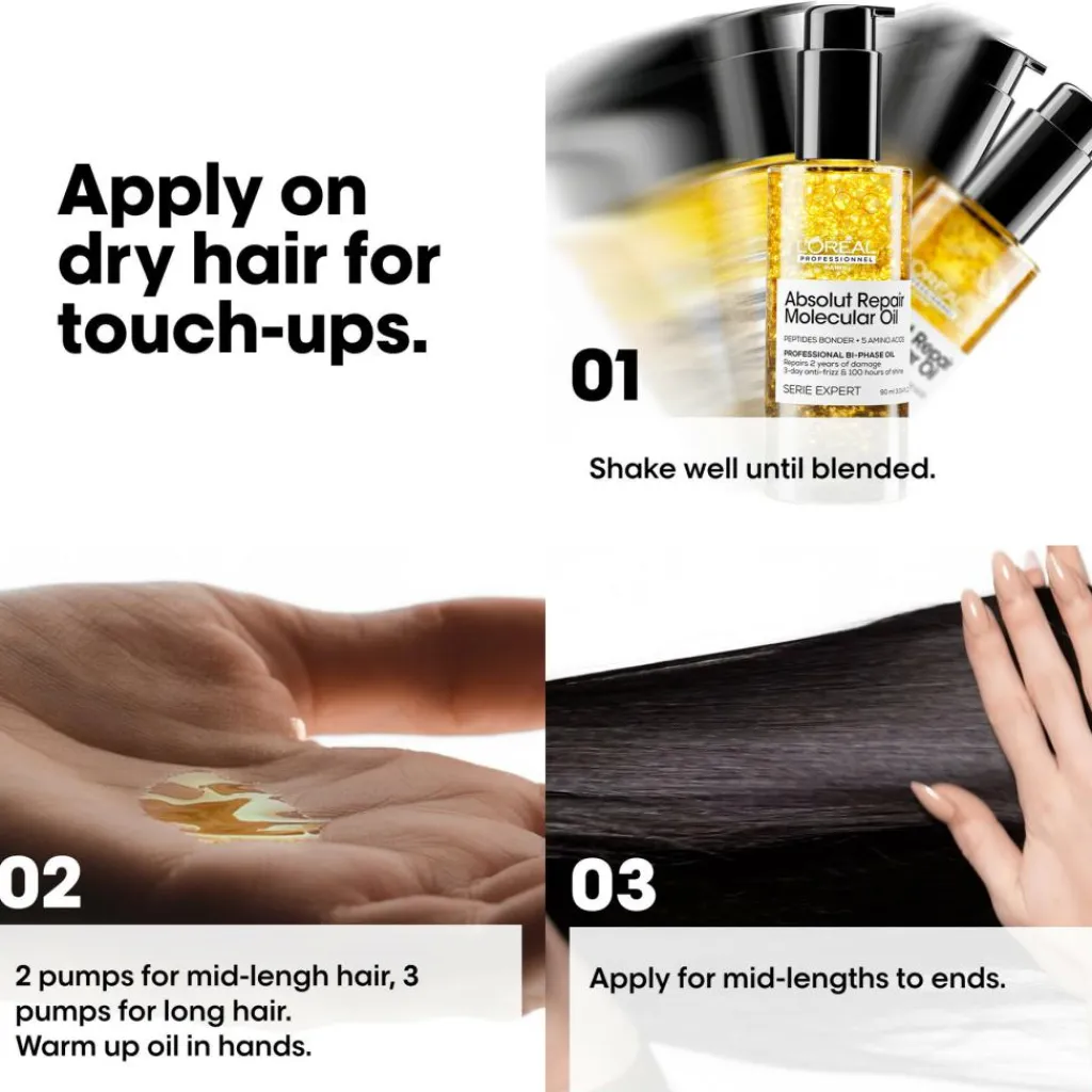 L'Oréal Professionnel Hårolie & Serum<Absolut Repair Molecular Bi-phase Oil