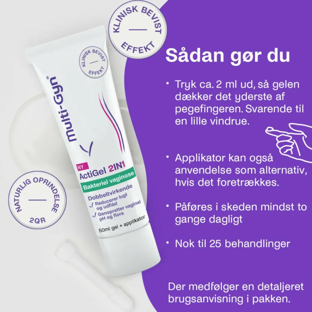 Multi-Gyn Intimpleje|Intimpleje>Actigel 2in1 til Bakteriel Vaginose