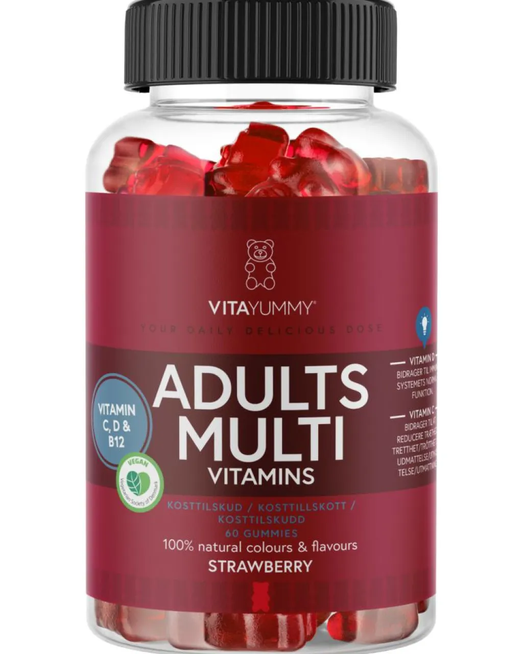 VitaYummy Adults Multi Strawberry< Multivitaminer