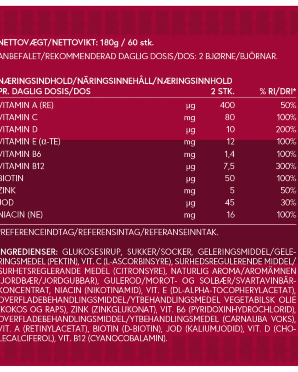 VitaYummy Adults Multi Strawberry< Multivitaminer