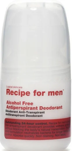 Recipe For Men Alcohol Free Antiperspirant Deodorant Roll-On< Til Hende|Deodoranter