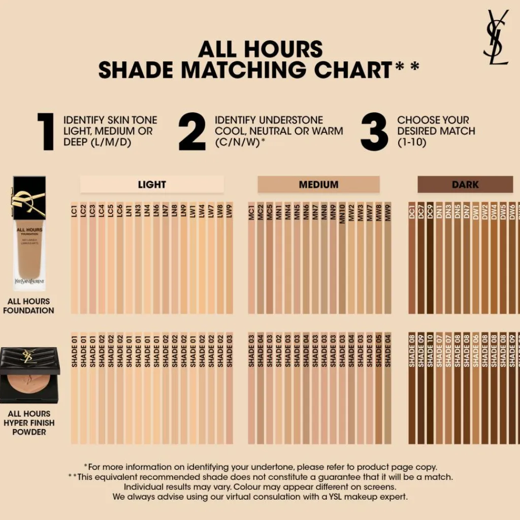 Yves Saint Laurent Pudder>All Hours Hyper Finish