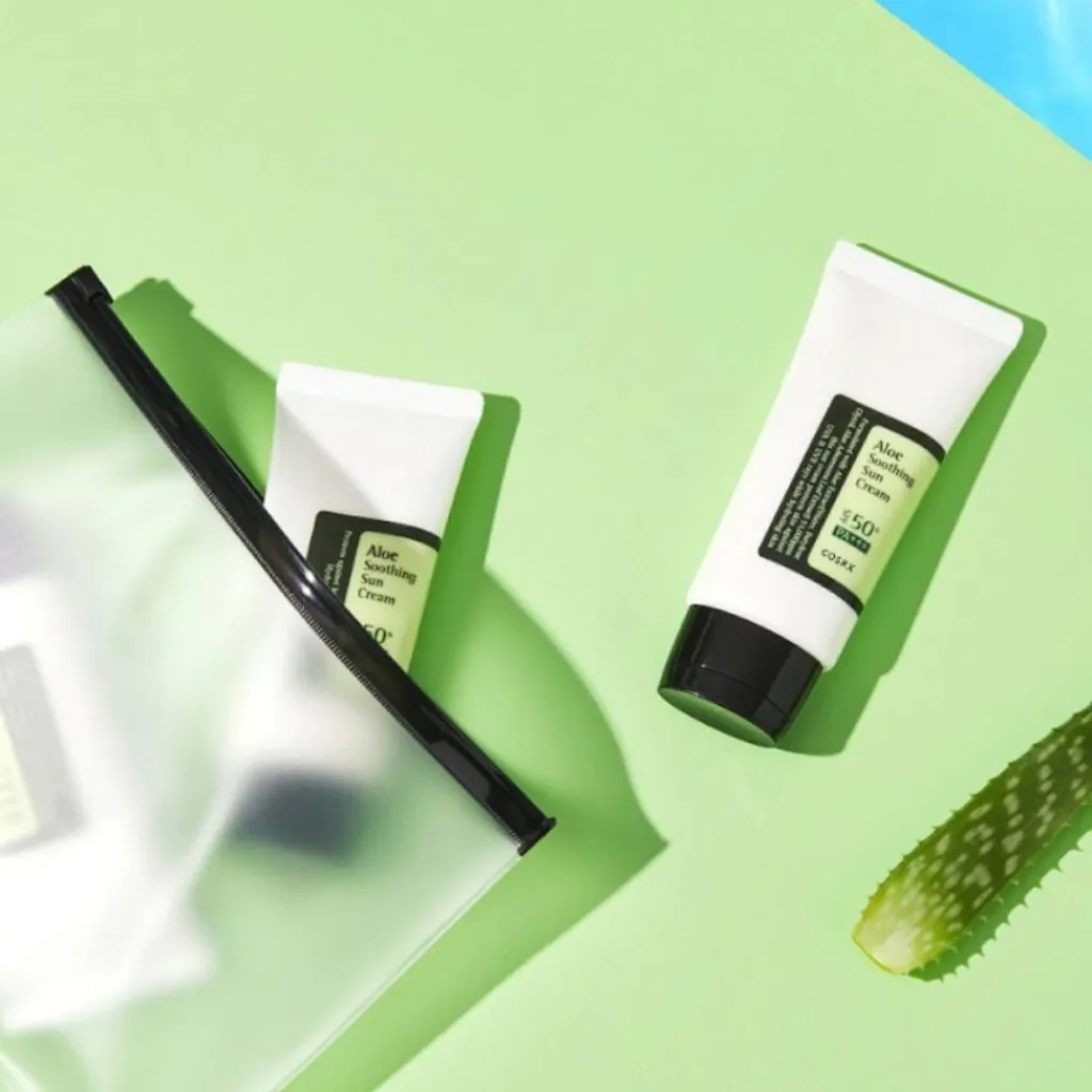 COSRX Aloe Soothing Sun Cream SPF50+ PA+++< Solcreme