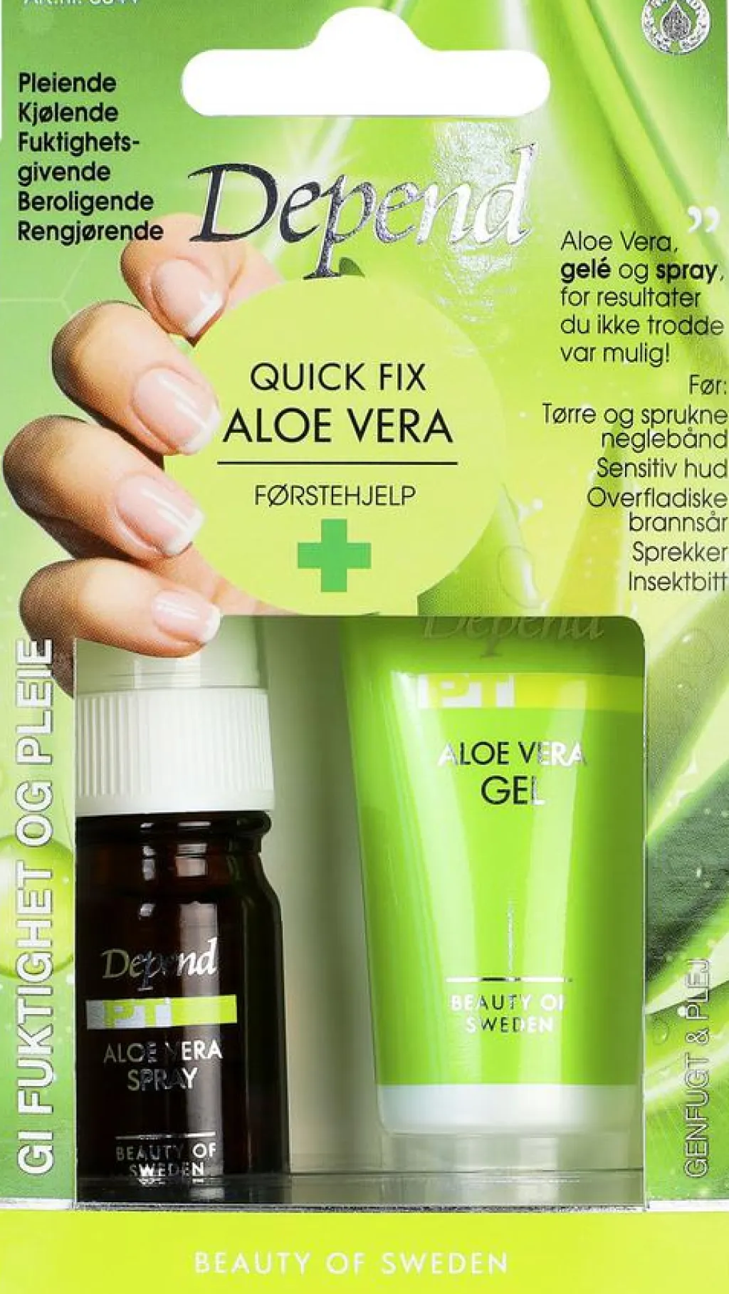 Depend Neglepleje>Aloe Vera Quick Fix