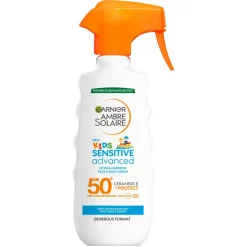 Garnier Ambre Solaire Kids Sensitive Advanced Hypoallergenic Spray SPF 50+<Børn Solcreme Til Børn|Solcreme