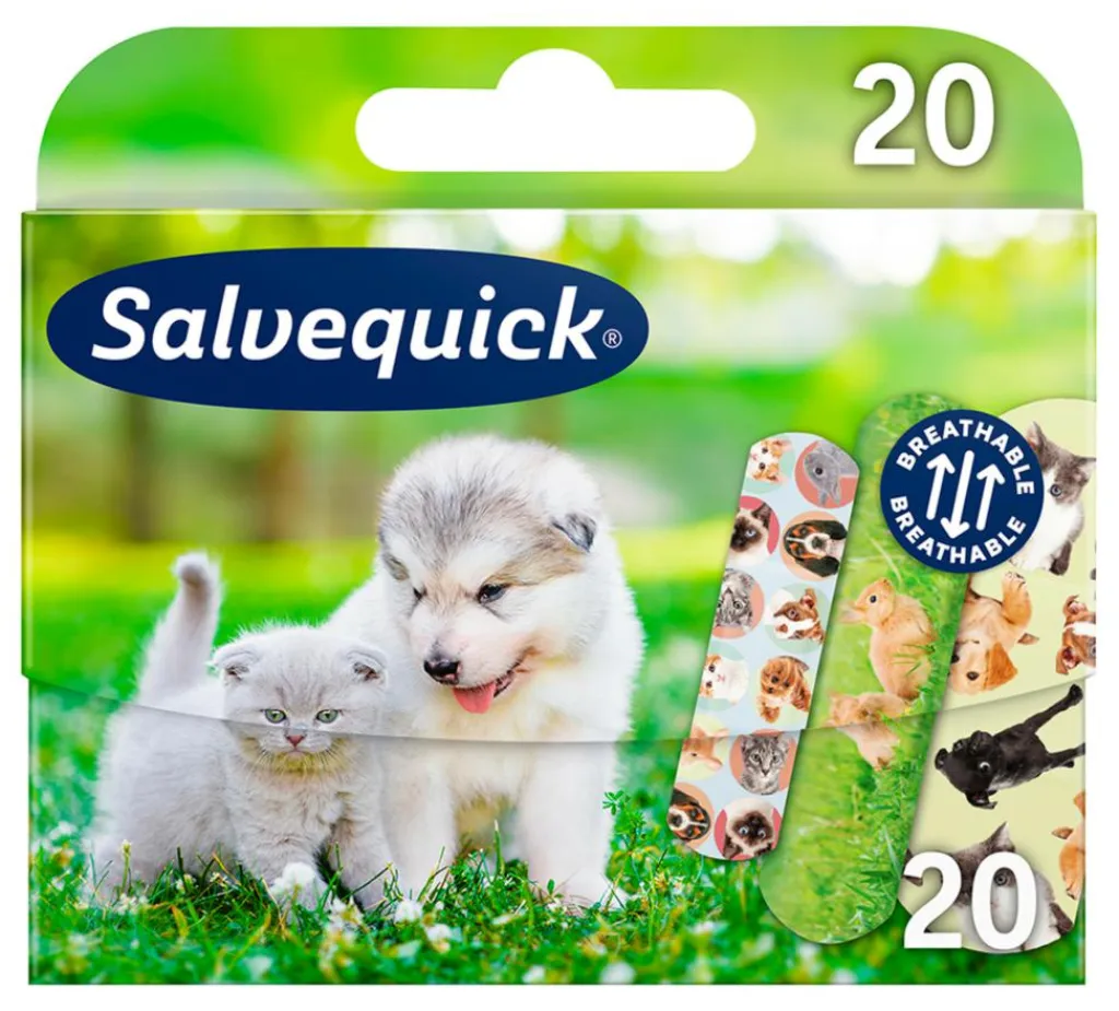 Salvequick Animals<Børn Børneplastre|Sårplastre