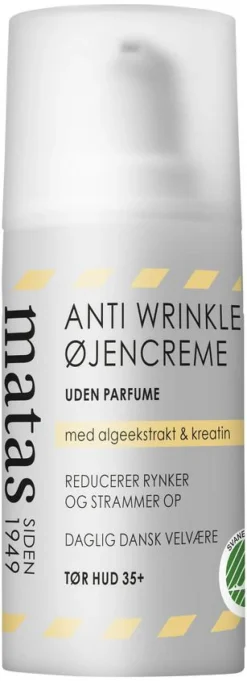 Matas Striber Øjenpleje>Anti Wrinkle Øjencreme til Tør Hud Uden Parfume