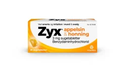 Zyx Appelsin & Honning Sugetabletter 3 mg< Forkølelse|Forkølelse