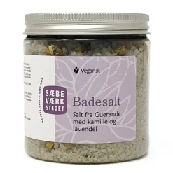 SÆBEVÆRKSTEDET Karbad<Aromatisk badesalt Kamille & Lavendel