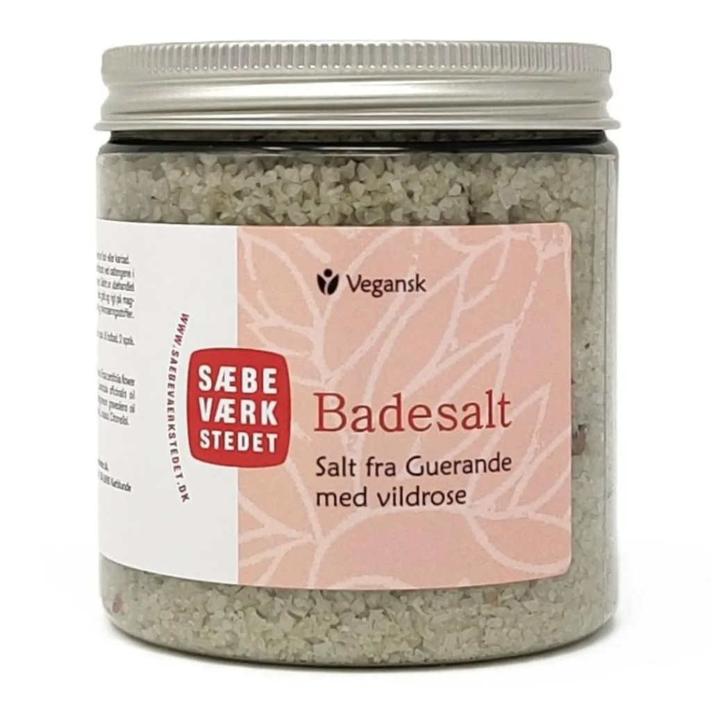 SÆBEVÆRKSTEDET Aromatisk badesalt Vildrose< Karbad
