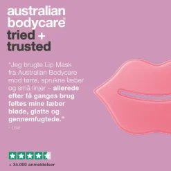 Australian Bodycare Masker<B12 Lip Mask 24 pcs, collagen lip mask to hydrate and soften lips