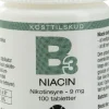 Natur Drogeriet B3 Niacin Nikotinsyre 9mg< B-Vitamin