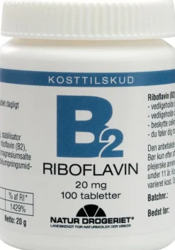 Natur Drogeriet B2 Riboflavin 20 mg< B-Vitamin