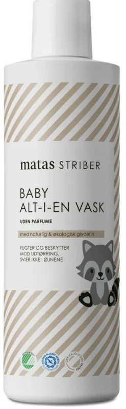 Matas Striber Baby Alt-i-en Vask Uden Parfume<Børn Badetid|Babysæbe