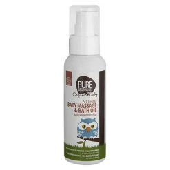Pure Beginnings Baby massage og badeolie m. kalahari melon Ø<Børn Badetid|Babyolie