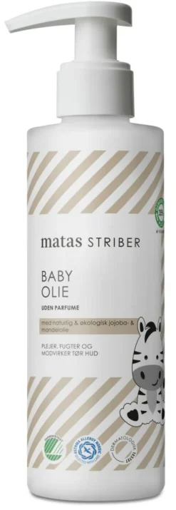 Matas Striber Baby Olie Uden Parfume<Børn Badetid|Babyolie