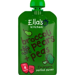 Ella's Kitchen Babymos broccoli, pære & ærter (4 mdr) Ø<Børn Babymad|Babymad