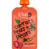 Ella's Kitchen Babymad|Smoothies<Babymos gulerod, ærter & pære (4 mdr) Ø