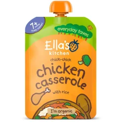 Ella's Kitchen Babymad|Babymad>Babymos kyllingekasserolle med ris (7 mdr) Ø