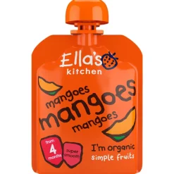 Ella's Kitchen Babymos mango, mango & mango (4 mdr) Ø<Børn Babymad