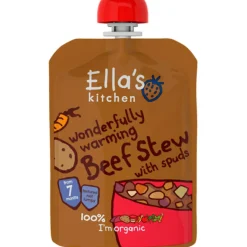 Ella's Kitchen Babymad|Babymad<Babymos oksekød & grøntsager (7 mdr) Ø