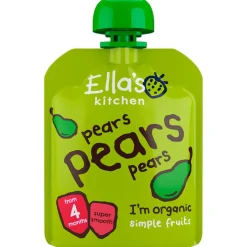 Ella's Kitchen Babymad<Babymos pære, pære & pære (4 mdr) Ø