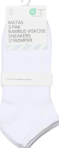 Matas Striber Tøj>Bambus Viskose Sneakers 3-pak