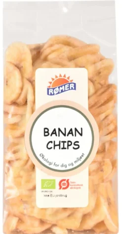Rømer Tørret Frugt & Nødder|Chips & Kiks<Bananchips Ø