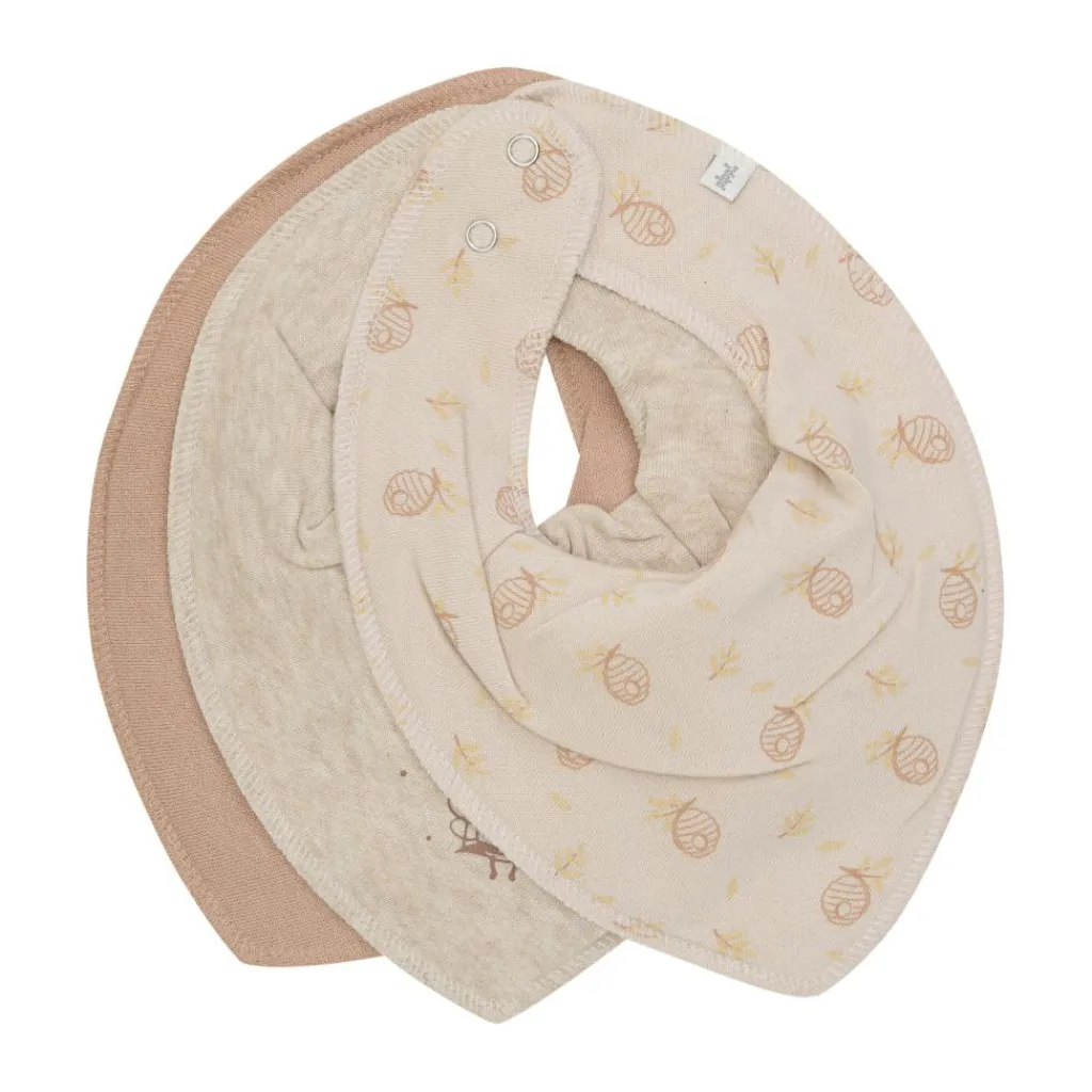 Pippi Bandana Bib Uni -AOP 3-pak<Børn Hagesmække