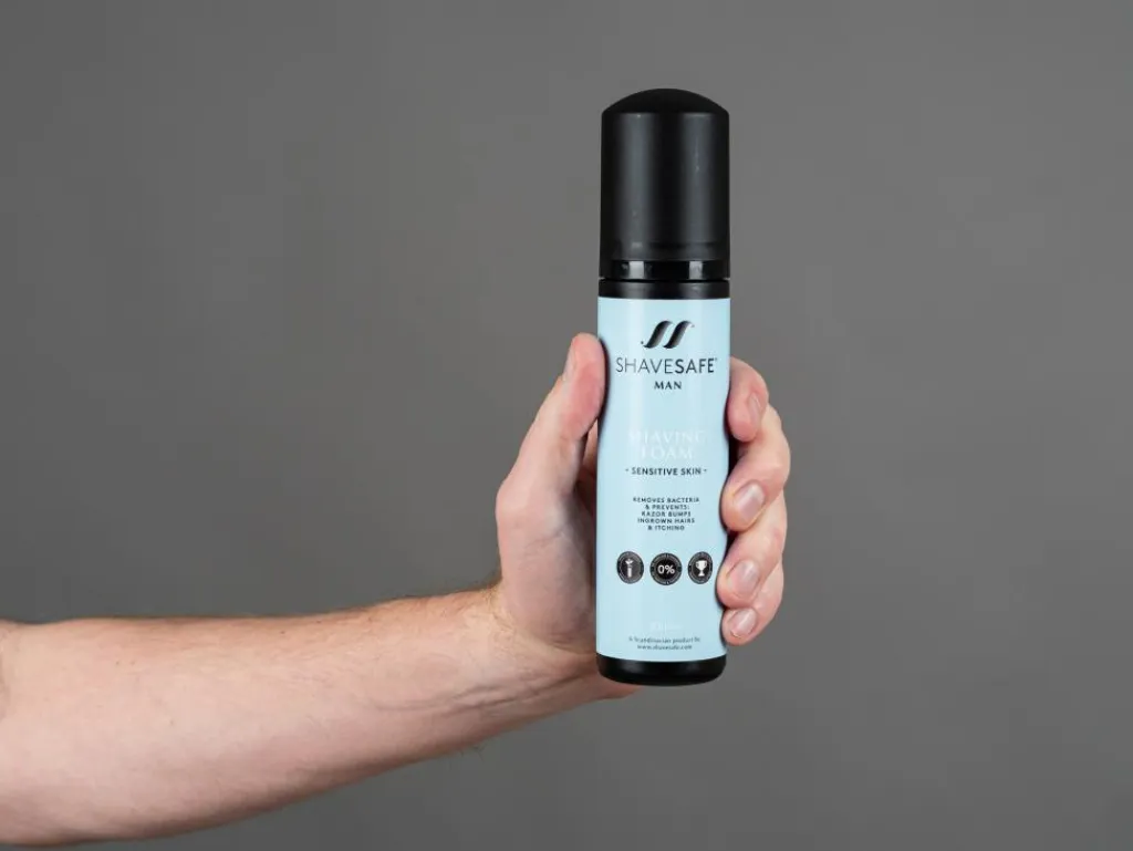 ShaveSafe Barberskum til mænd sensitiv< Skum, Sprit & Gel