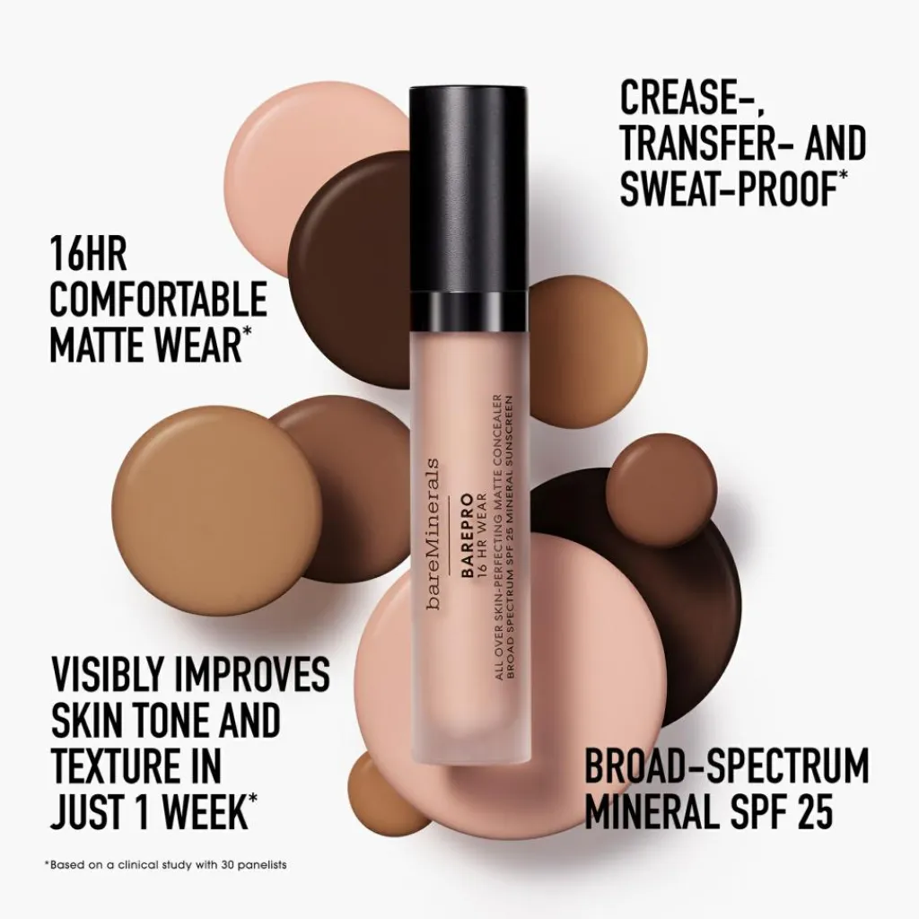 bareMinerals Concealer<BAREPRO 16HR All Over Skin-Perfecting Matte Concealer Mineral SPF 25