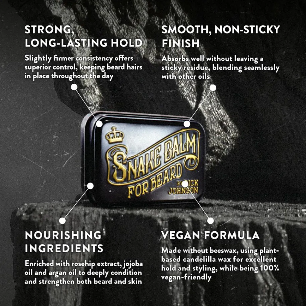 Dick Johnson Skægvoks<Beard Balm Snake Balm