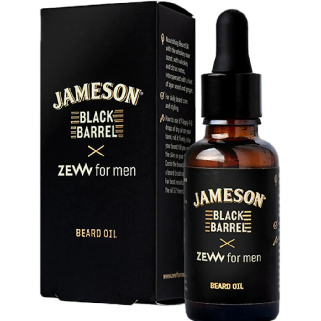 Zew for Men Skægolie>Beard Oil Jameson Black Barrel