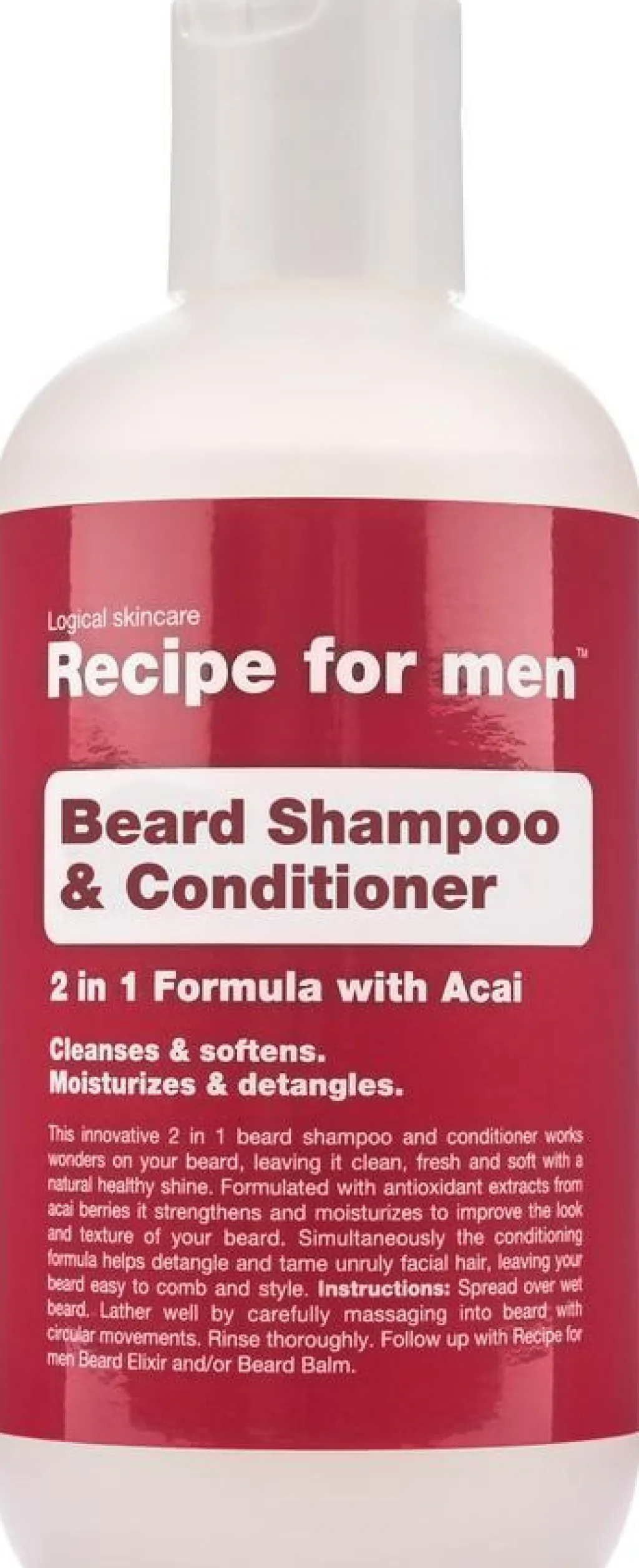 Recipe For Men Beard Shampoo & Conditioner< Skægshampoo