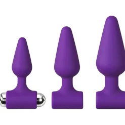 Baseks Sexlegetøj>Begynder Vibrerende Butt Plug Sæt