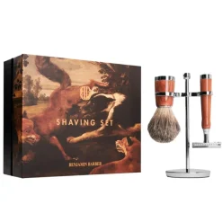 Benjamin Barber Classic 3-piece Shaving Set Wood Safety Razor< Tilbehør