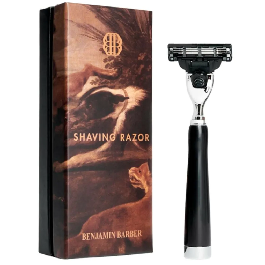 Benjamin Barber Classic Shaving Razor Mach3 Ebony< Tilbehør