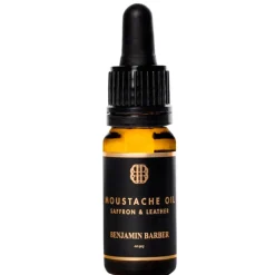 Benjamin Barber Moustache Oil Saffron & Leather< Skægolie