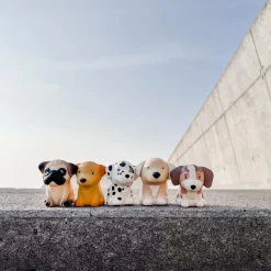 HEVEA Bidedyr Hund Naturgummi< Dyrelegetøj