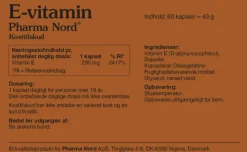 Pharma Nord Bio E-vitamin 290 mg< E-Vitamin