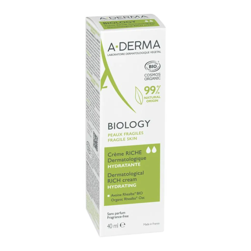 A-DERMA Ansigtspleje>Biology Hydrating Rich Face Cream