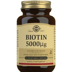 Solgar Biotin 5000 ug< Hud, Hår & Negle